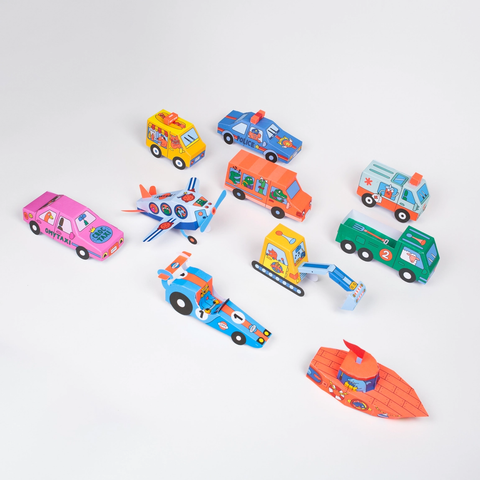 3D Paper Toys - Vehicules