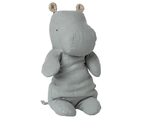 Safari friends, Hippo, Medium - Blue Grey