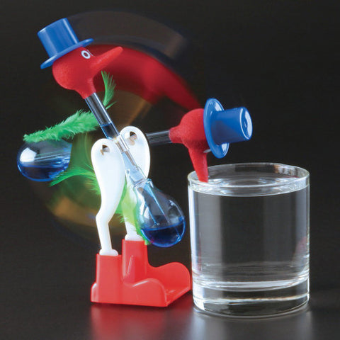 The Thermodynamic Genius of the Classic Drinking Bird Toy