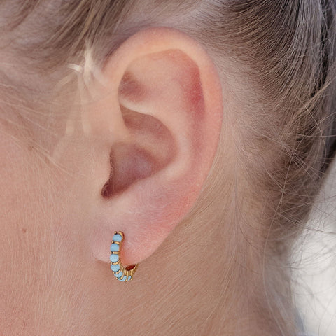Turquoise Hoop Earrings