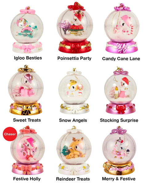 tokidoki Snow Globe Ornament Holiday Sparkle Blind Box