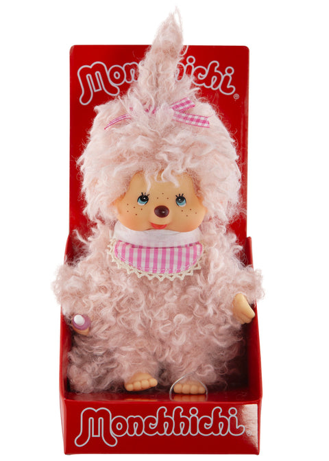 Monchhichi Fluffy Pink Beige Plush
