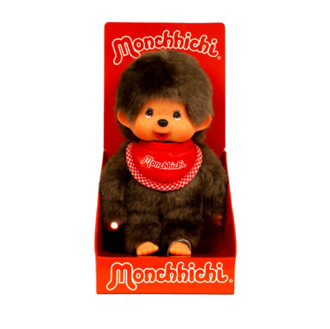 Standard Monchhichi Boy Red Bib