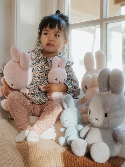 Plush MIFFY Sitting Terry Light Blue 9"