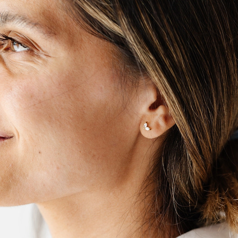 Duo Marquise Earrings - 18K Gold Plated