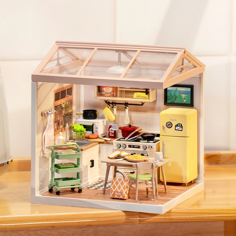 DW008 Happy Meals Kitchen Rolife Diy Miniature House