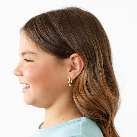 Star Hoop Gold - 18k gold-plated