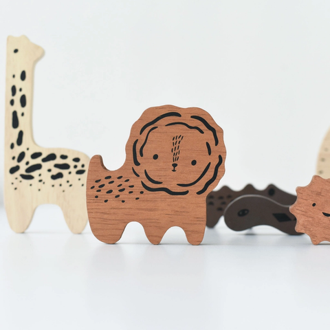 Wooden Tray Puzzle - Safari Animals (2nd Edition)