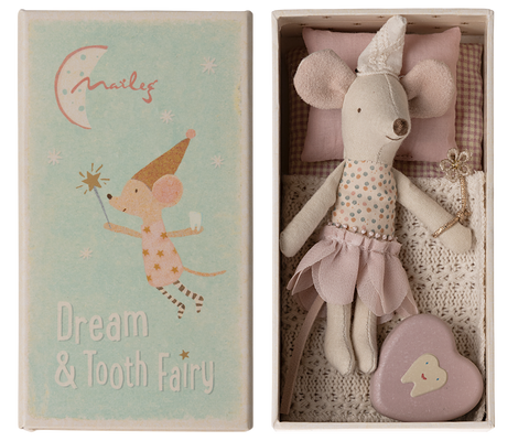 Tooth Fairy Mouse, Little Sister In Matchbox