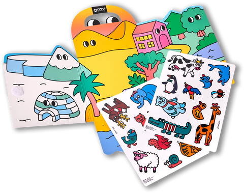 Montessori Decor Stickers - Animals