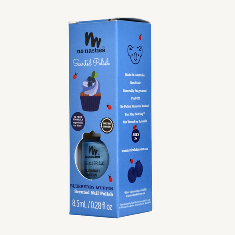 BLUEBERRY MUFFIN Scented Scratch Off Kids Nail Polish