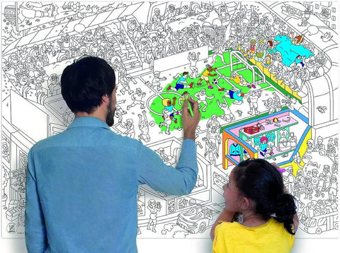 Goal Giant Coloring Poster - Soccer
