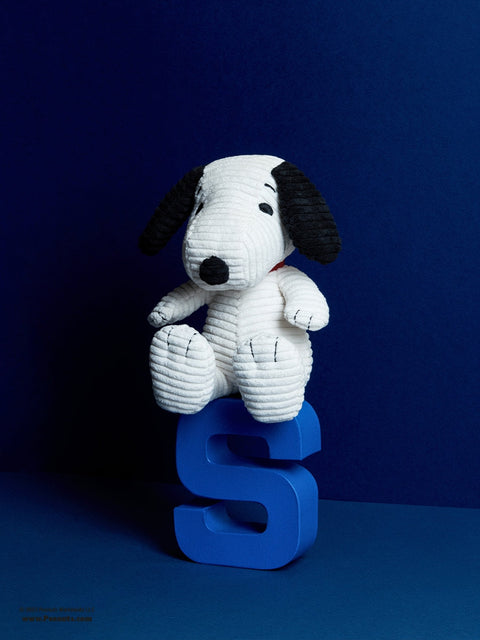 PEANUTS SNOOPY ECO Corduroy Cream  7.5"