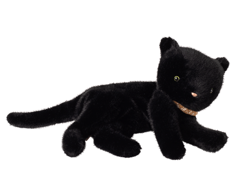 Sleeping kitten plush, Medium - Black