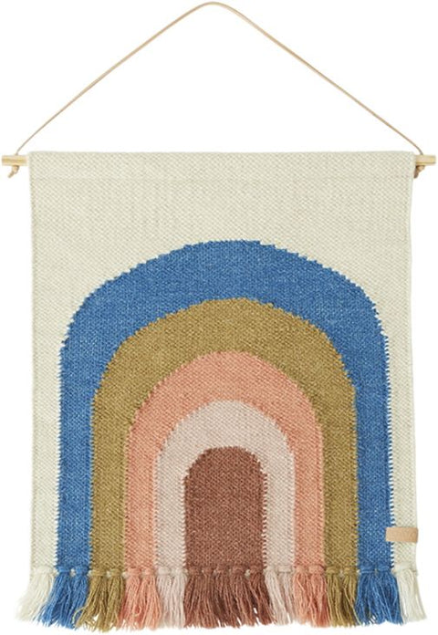 Follow The Rainbow Mini Wall Rug - Blue