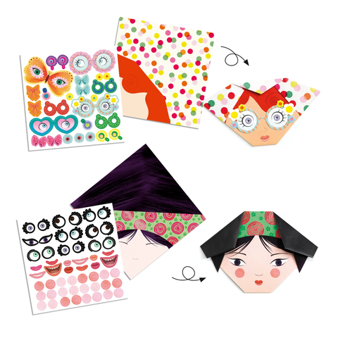 Pretty Faces Origami Paper Craft