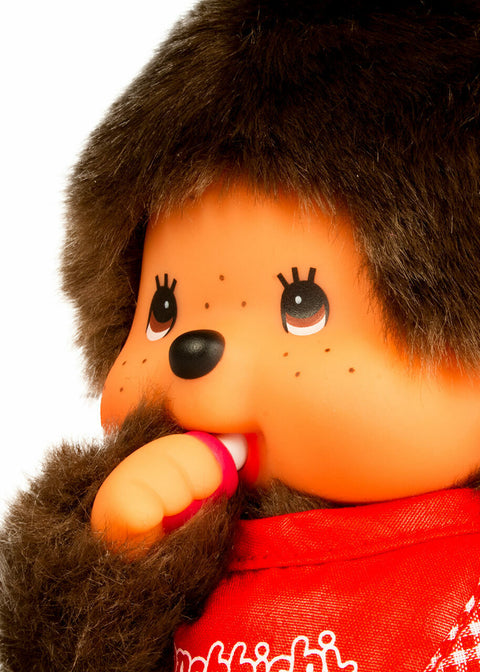 Standard Monchhichi Boy Red Bib