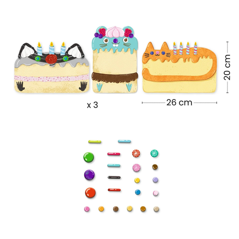 Cakes & Sweets Collage - Mosaic Craft Kit