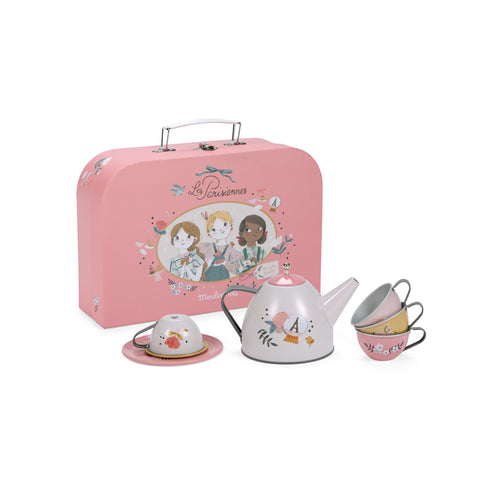 Parisiennes Suitcase Tea Set