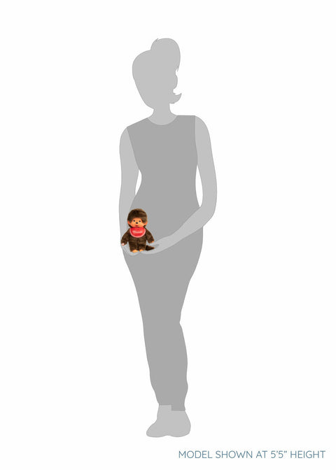 Standard Monchhichi Boy Red Bib