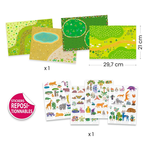 Lift Up Stickers Animals