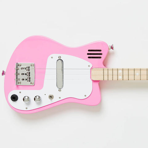 Loog Mini Electric Pink + Built-In Amp