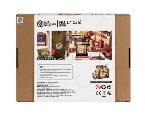 DG162 No.17 Café Rolife Diy Miniature House Craft Dollhouse