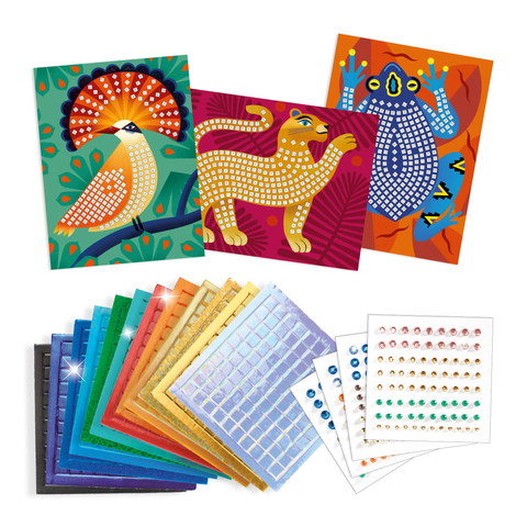 Deep in The Jungle Sticker and Jewel Mosaic Craft Kit
