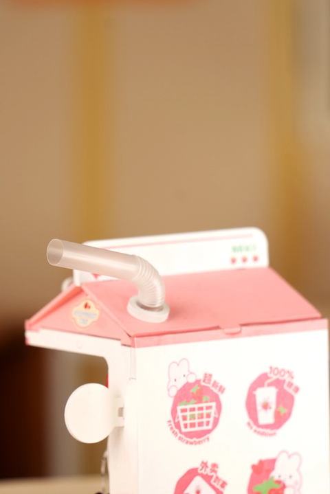 Strawberry Milk Box Robotim Rolife Diy Miniature