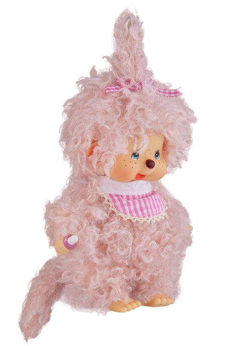 Monchhichi Fluffy Pink Beige Plush