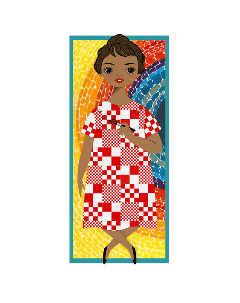 Mailable Paper Doll Card Alma Thomas