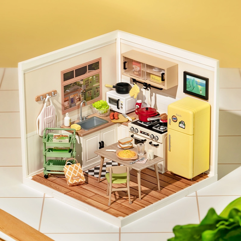 DW008 Happy Meals Kitchen Rolife Diy Miniature House