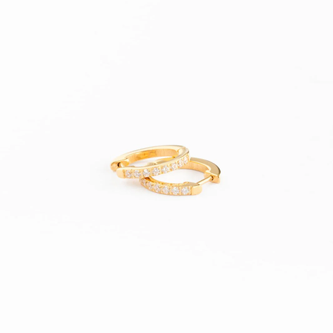 Gem Hoop Earrings