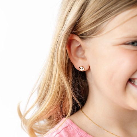 Panda Earrings - 18K Gold Plated