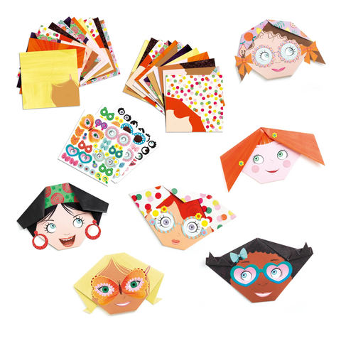 Pretty Faces Origami Paper Craft