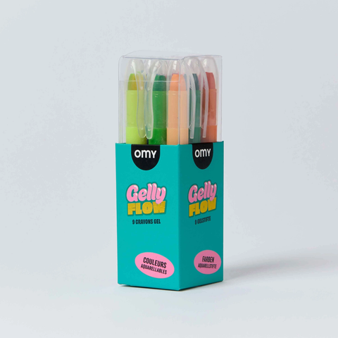 9 Gel Crayons Gelly Flow