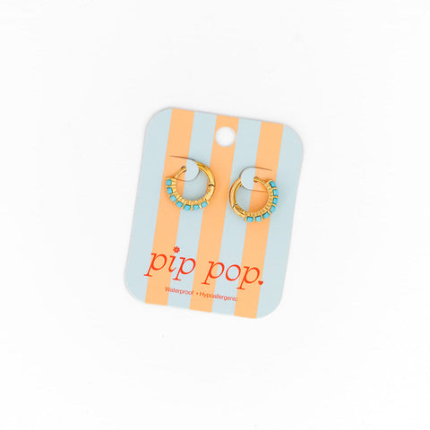 Turquoise Hoop Earrings