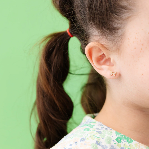 Enamel Butterfly Stud Earrings