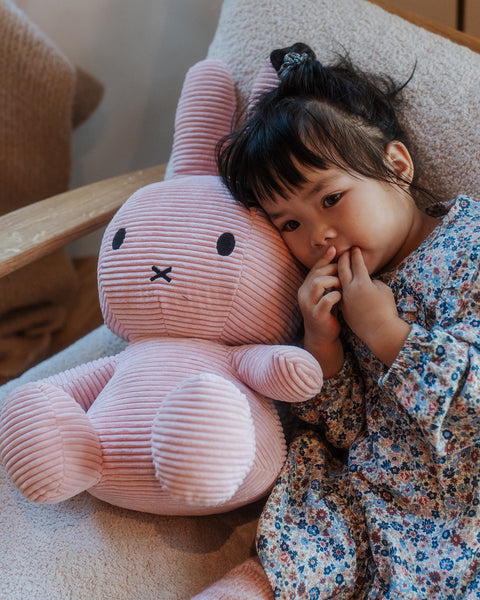 Plush MIFFY ECO Corduroy Pink 20"