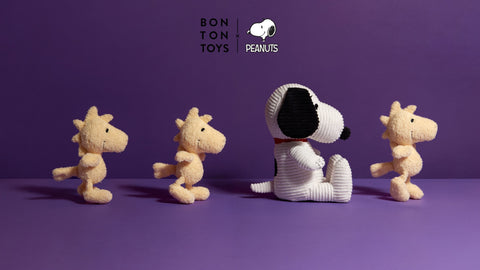 Plush PEANUTS SNOOPY ECO Corduroy Cream 11"