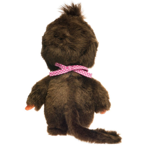 Classic Monchhichi Girl with Pink Bib