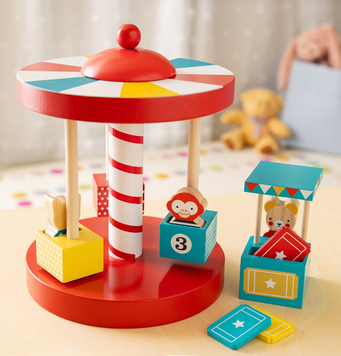 Merry-Go-Round Wooden Carousel