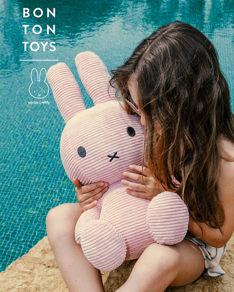 Plush MIFFY ECO Corduroy Pink 20"
