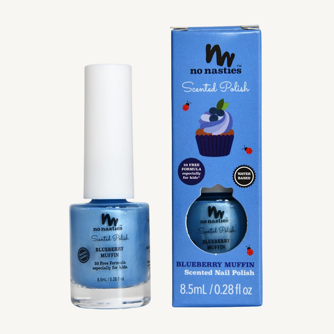 BLUEBERRY MUFFIN Scented Scratch Off Kids Nail Polish