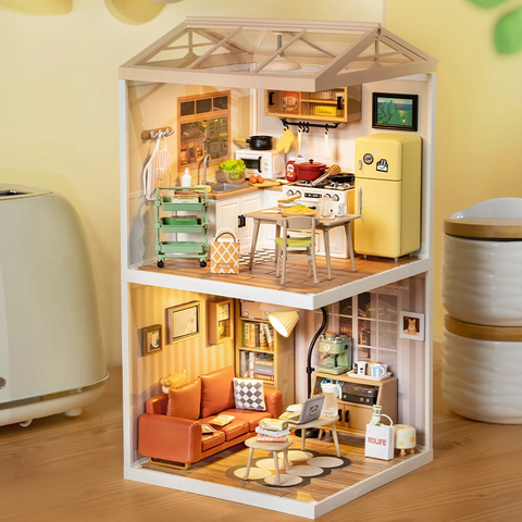 DW008 Happy Meals Kitchen Rolife Diy Miniature House