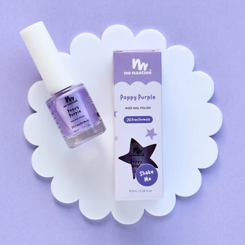 Poppy Purple Water-Based, Scratch Off Nail Polish