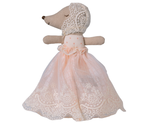Baby Mouse in Gown - Powder