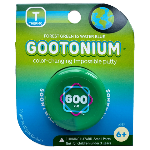 Gootonium: Thermo Forest Green To Water Blue Putty - 20g