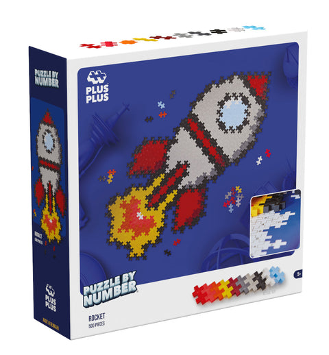 Puzzle By Number - 500 Pc Rocket