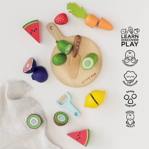 Wooden Chopping Board & Sliceable Play